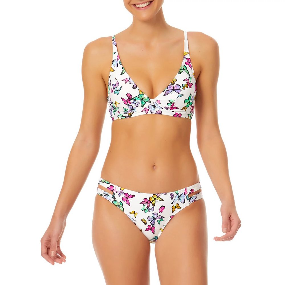 NWT No Boundaries Butterfly Print Bikini Set • Juniors • 2‑Piece Swim - Picture 2 of 5